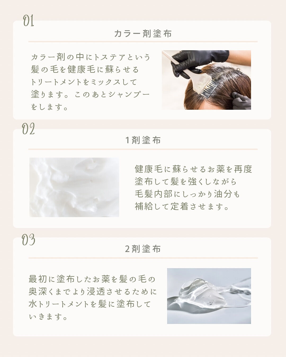 3月からはじめました、「髪質改善トリートメント」についてのご